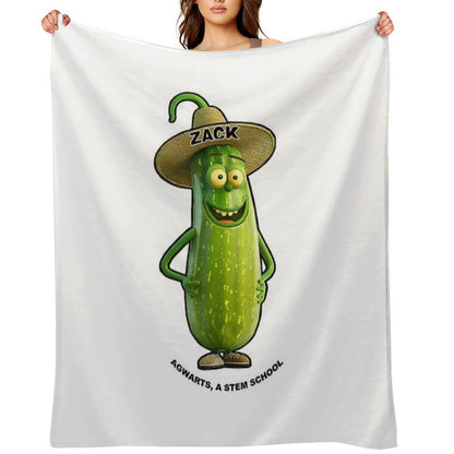 Zack Zucchini Wrinkle-free Throw Blanket