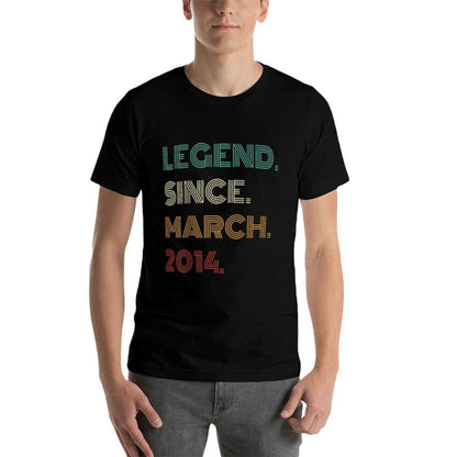11 Years Old Legend Since March 2014 11th Birthday  Soft T-Shirt