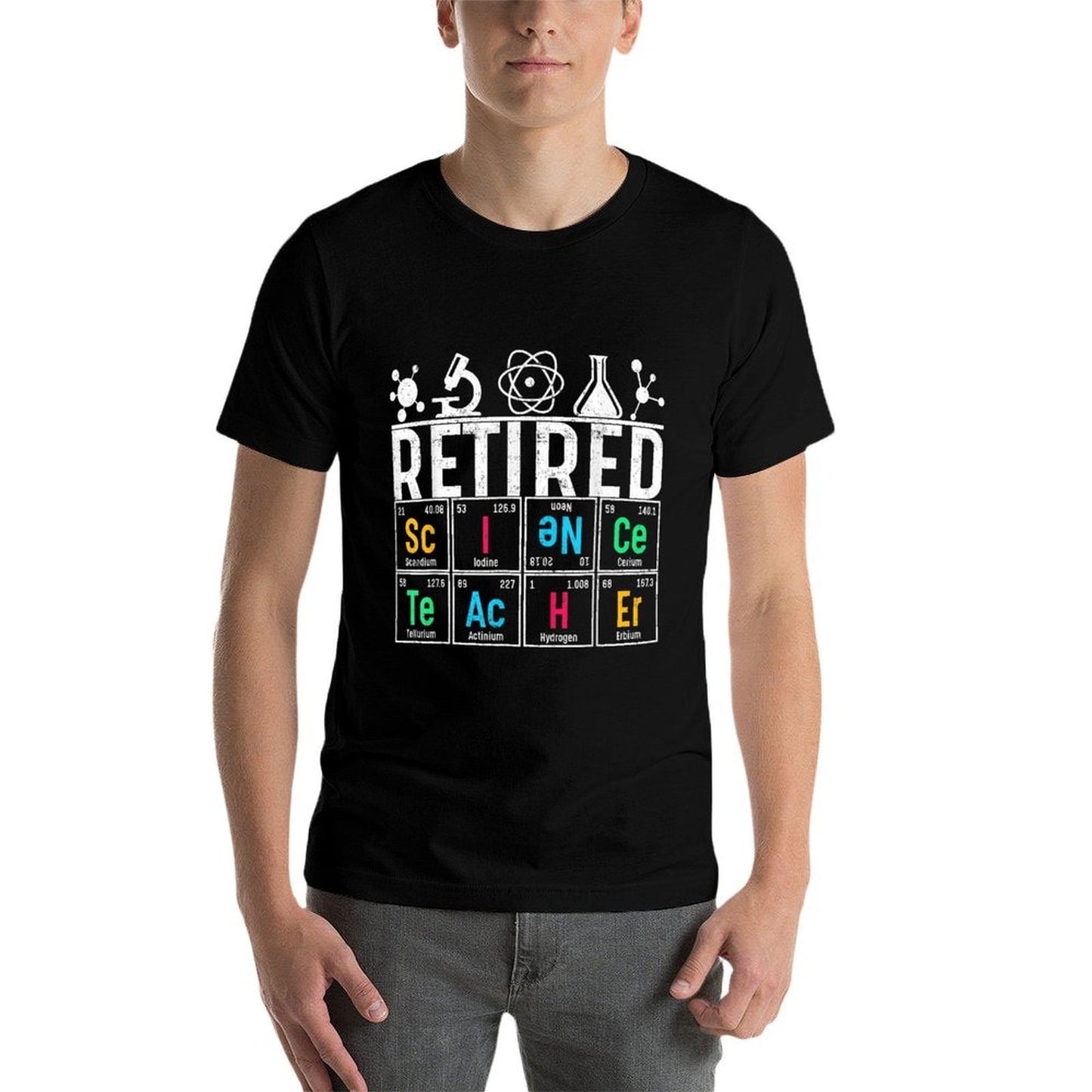 Retired Science Teacher Learning School Retirement Gift  High-quality Stitching T-Shirt