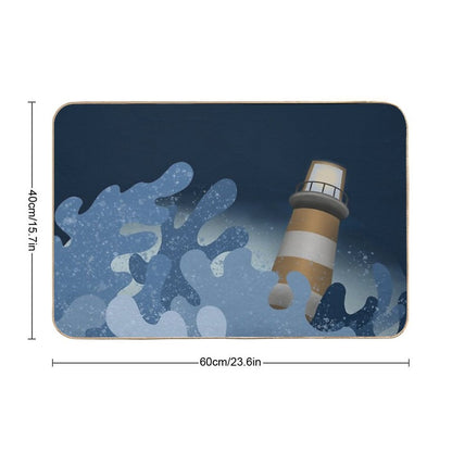 Storm Waves  Repositionable Bath Mat