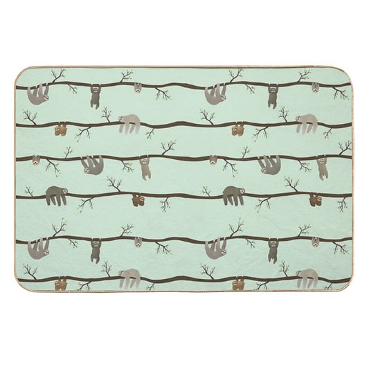 Sloths  Stain-Proof Bath Mat