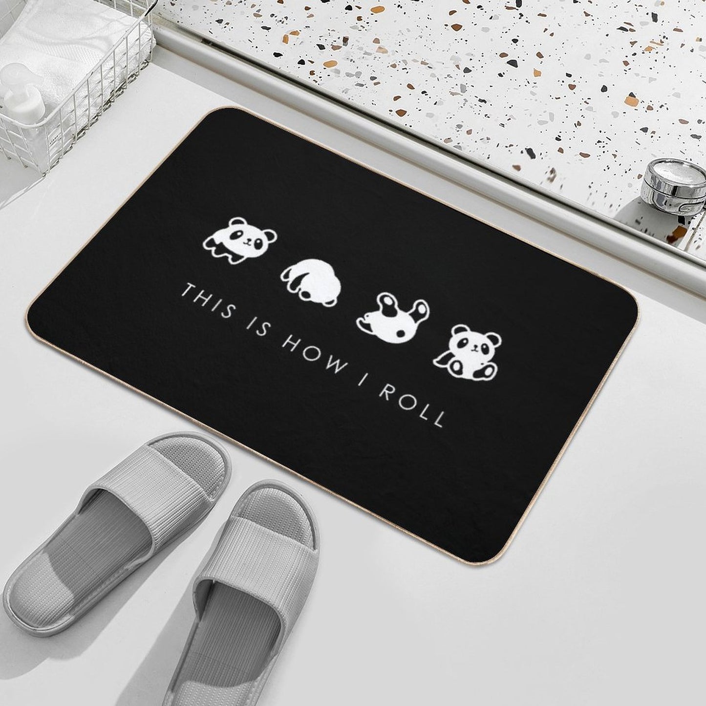 THIS IS HOW I ROLL Durable Bath Mat