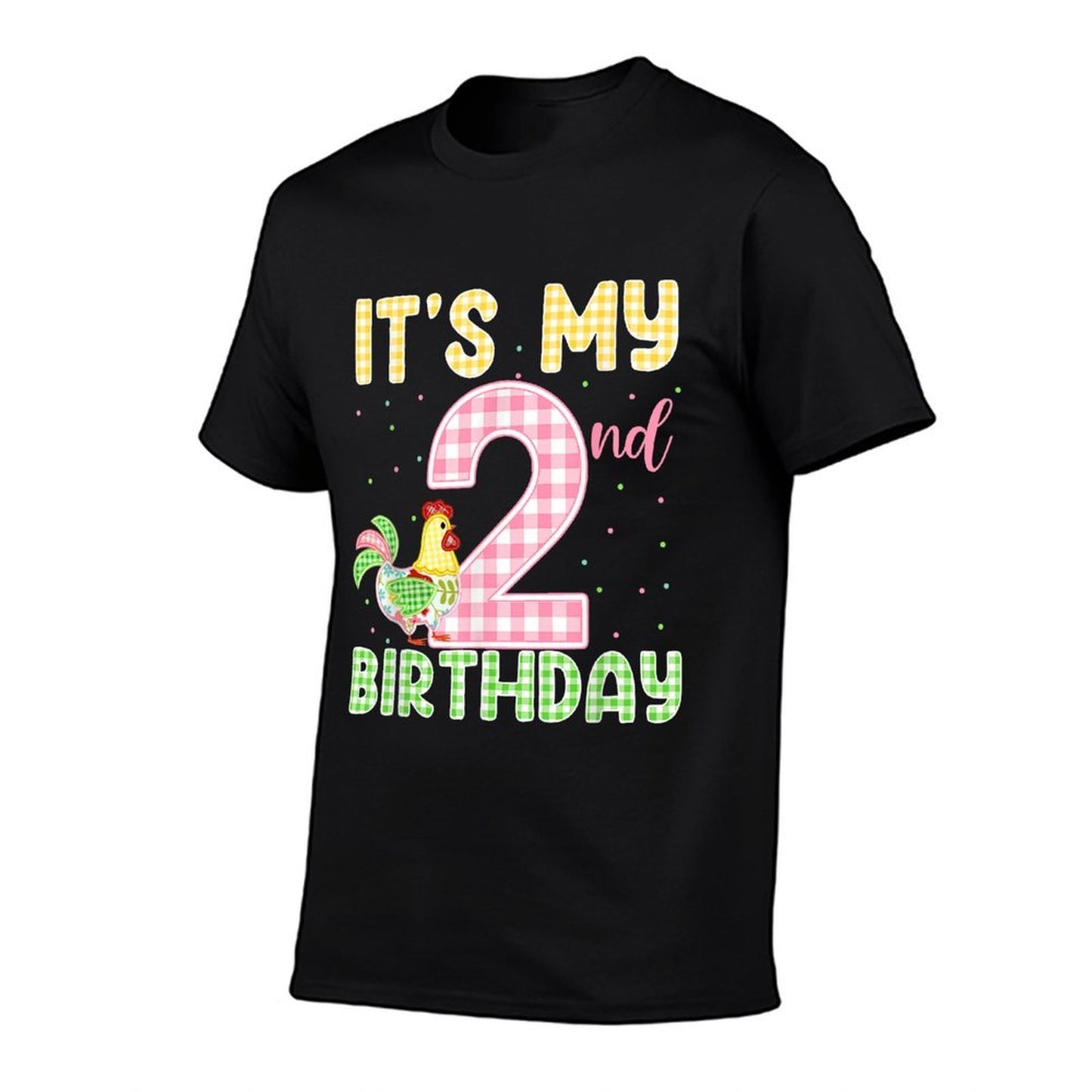 It&#39;s My 2nd Birthday Chicken Two Years Old Farm Animal Lover  Rolled Sleeves T-Shirt