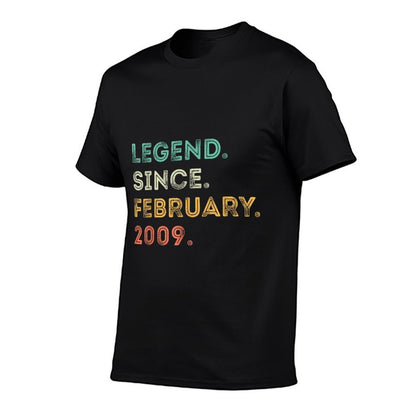 16 Years Old Legend Since February 2009 16th Birthday  Odor-resistant T-Shirt