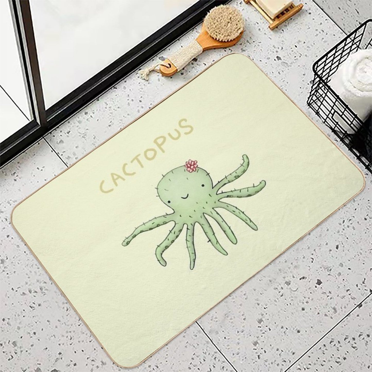 Cactopus  Easy To Clean Bath Mat
