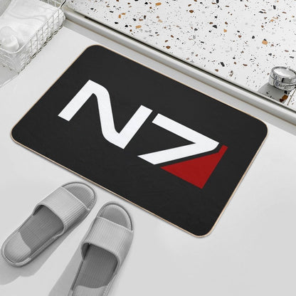 N7 Emblem, Mass Effect  Non-Slip Bath Mat