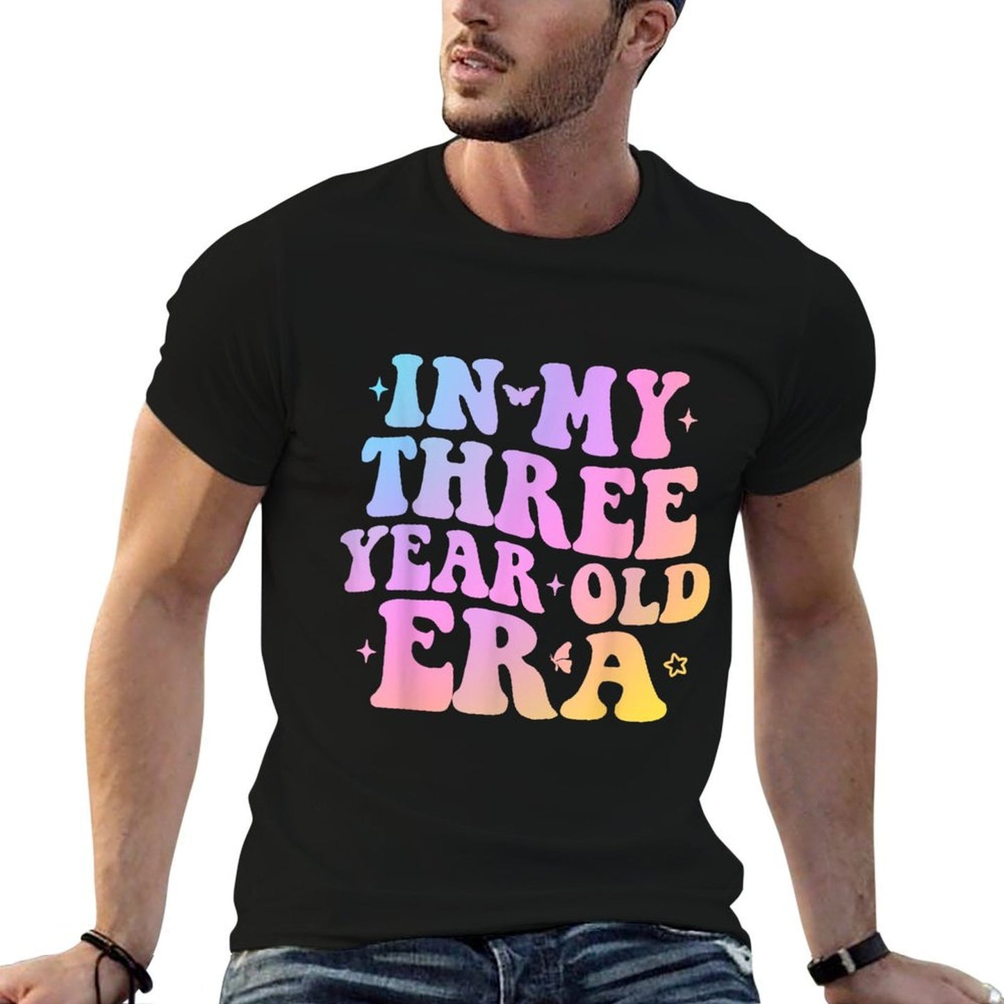 In My Three Year Old Era 3 Year Old 3rd Birthday Girls Boys  Durable T-Shirt