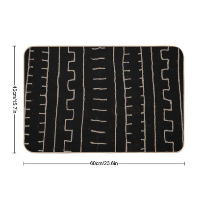 Simple African Mud Cloth  Rapid-Drying Bath Mat