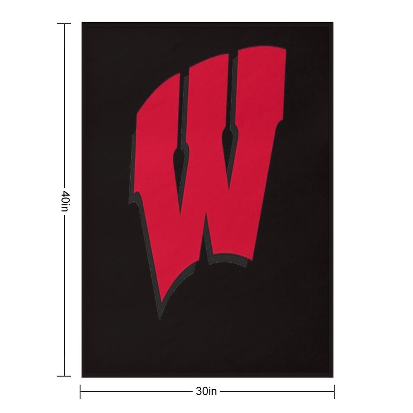 University of Wisconsin Machine-washable Throw Blanket