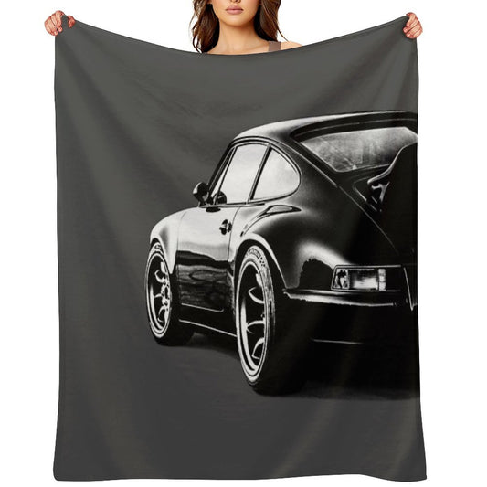 Porsche 911 on Grey Comfort Throw Blanket