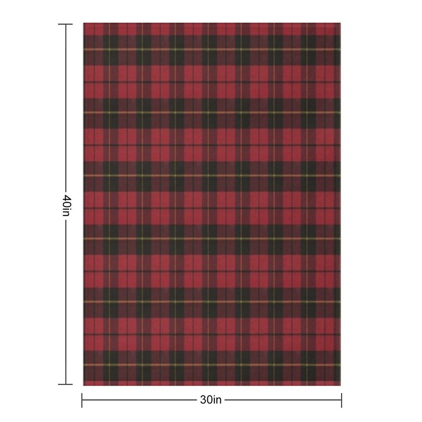 Wallace Red Original Scottish Tartan Travel-friendly Throw Blanket
