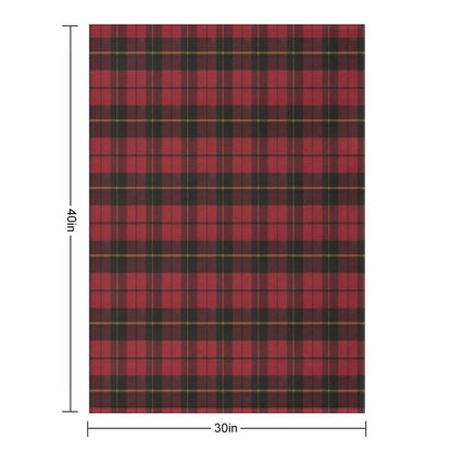 Wallace Red Original Scottish Tartan Travel-friendly Throw Blanket
