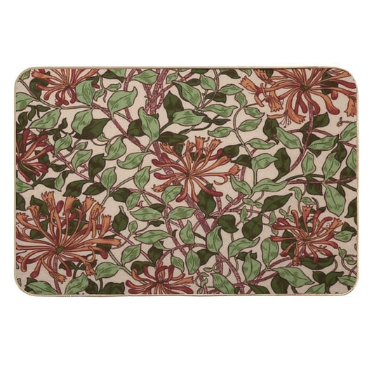 William Morris Floral Design  Absorbent Bath Mat
