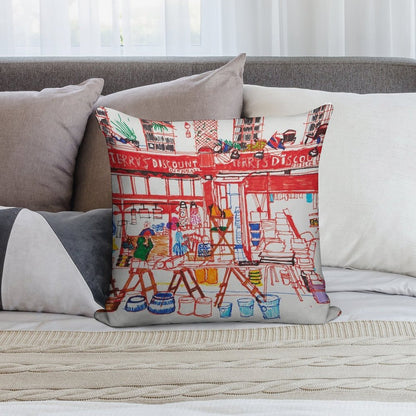 Terry's Discount Store, Deptford Soft Easy Maintenance Throw Pillow