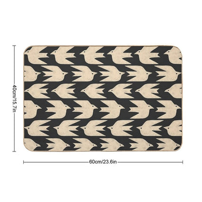 Doves in Flight  Fade-Resistant Bath Mat