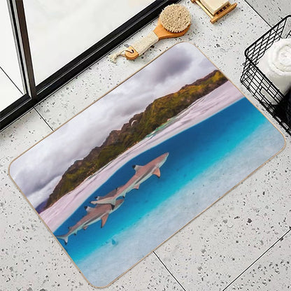 Reef Shark Durable Bath Mat