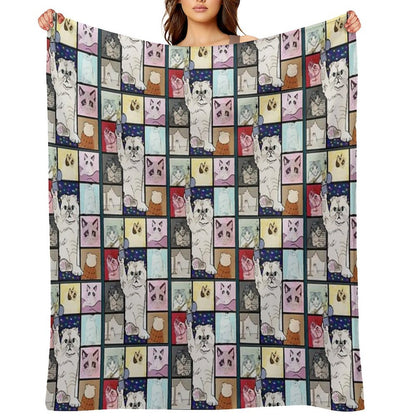 The Eras Tour Cat Version Plush Throw Blanket