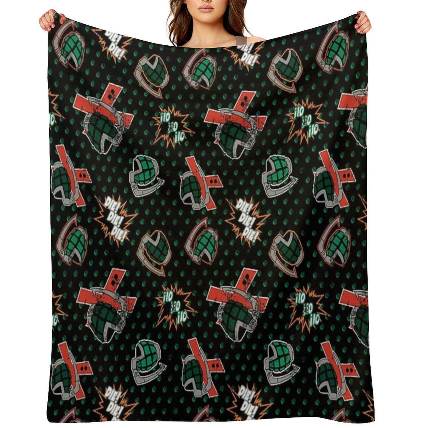 Ground Zero Grenades Wrinkle-free Throw Blanket