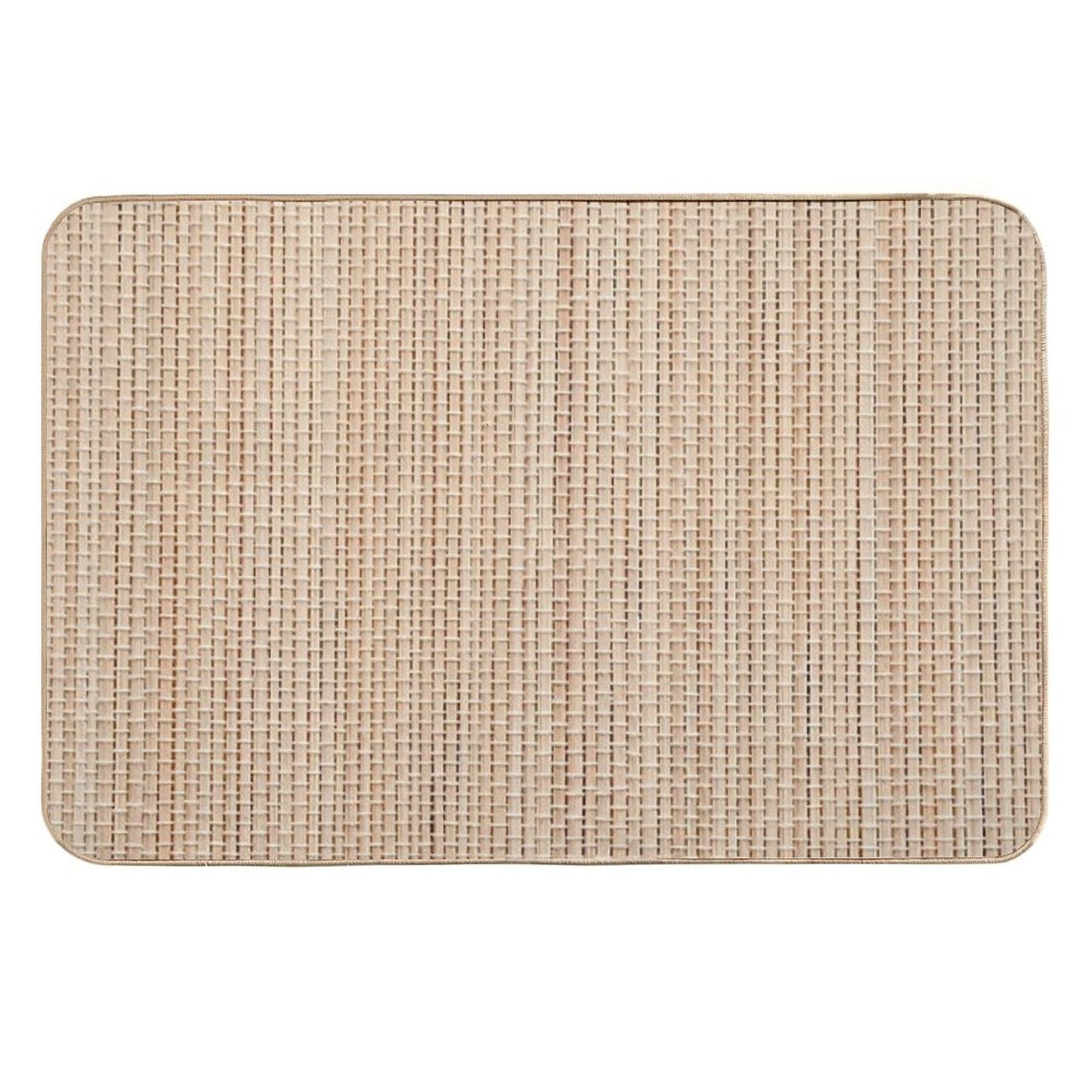 Burlap Stitch Weaving  Non-Slip Bath Mat