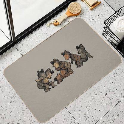 Cubs Playing  Anti-Trip Bath Mat