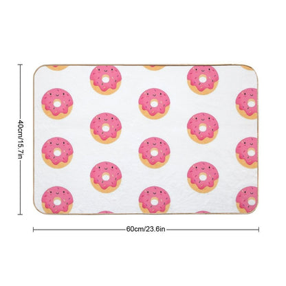 Happy Donut  Rapid-Drying Bath Mat