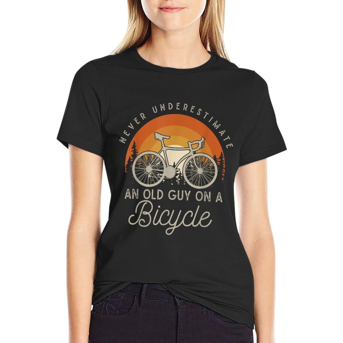 Retired Men Cyclist Biker Gift Bike Hobby Retro Bicycle  Classic T-Shirt