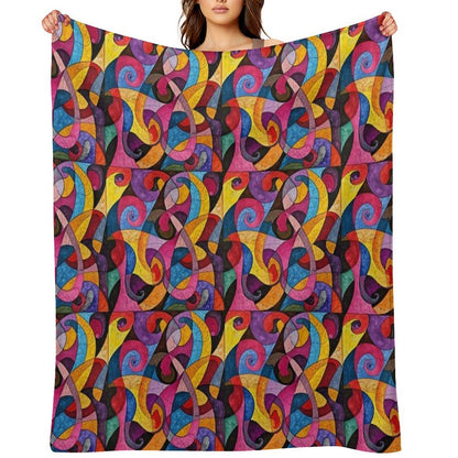 Color Pattern Comfort Throw Blanket