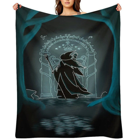 Speak Friend And Enter Sustainable Throw Blanket