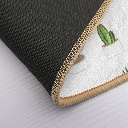 Succulents  Repositionable Bath Mat