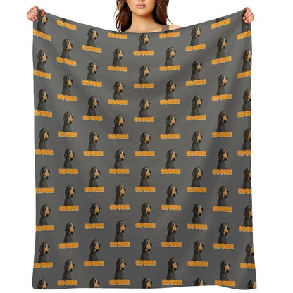 Smokey Dog Drawing Quick-dry Throw Blanket