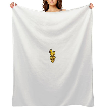 Duck on ETH Velvety-soft Throw Blanket