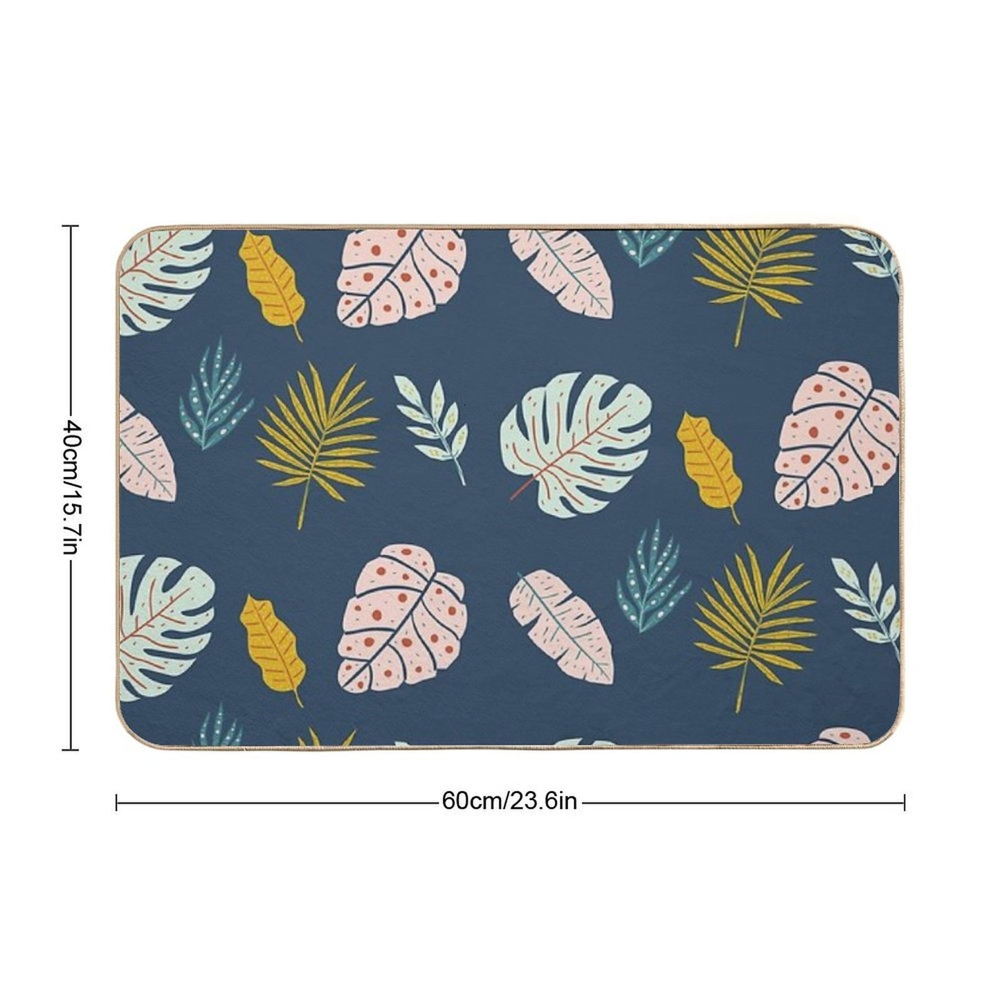 Leaves  Rapid-Drying Bath Mat