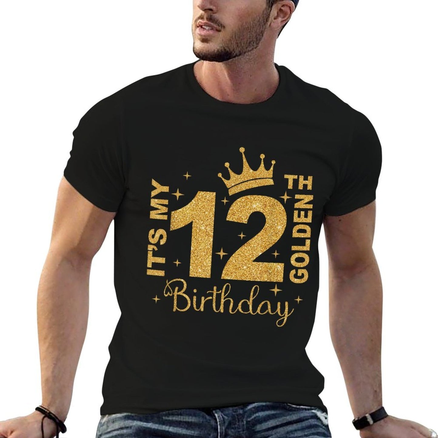It&#39;s My 12th Golden Birthday 12 Year Old Bday Kids Born 2013  Wrinkle-resistant T-Shirt