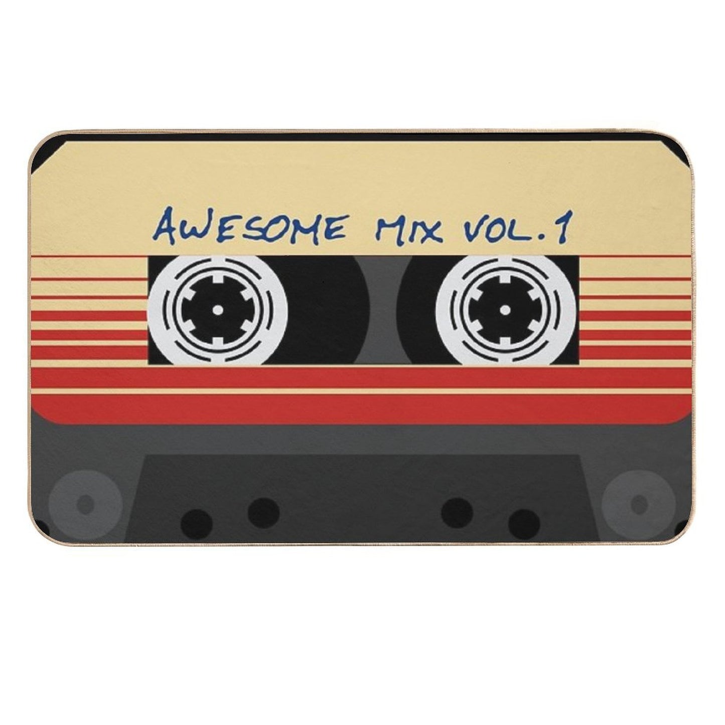 Awesome Mixtape Vol 1, Tape, Music, Retro Durable Bath Mat