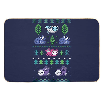 Faire Isle Owls  Dirt-Trapping Bath Mat