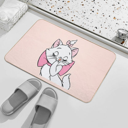 Marie Cute Aristocats. Beautiful Kitty. Cartoon Cat Teehee  High-Traffic Bath Mat