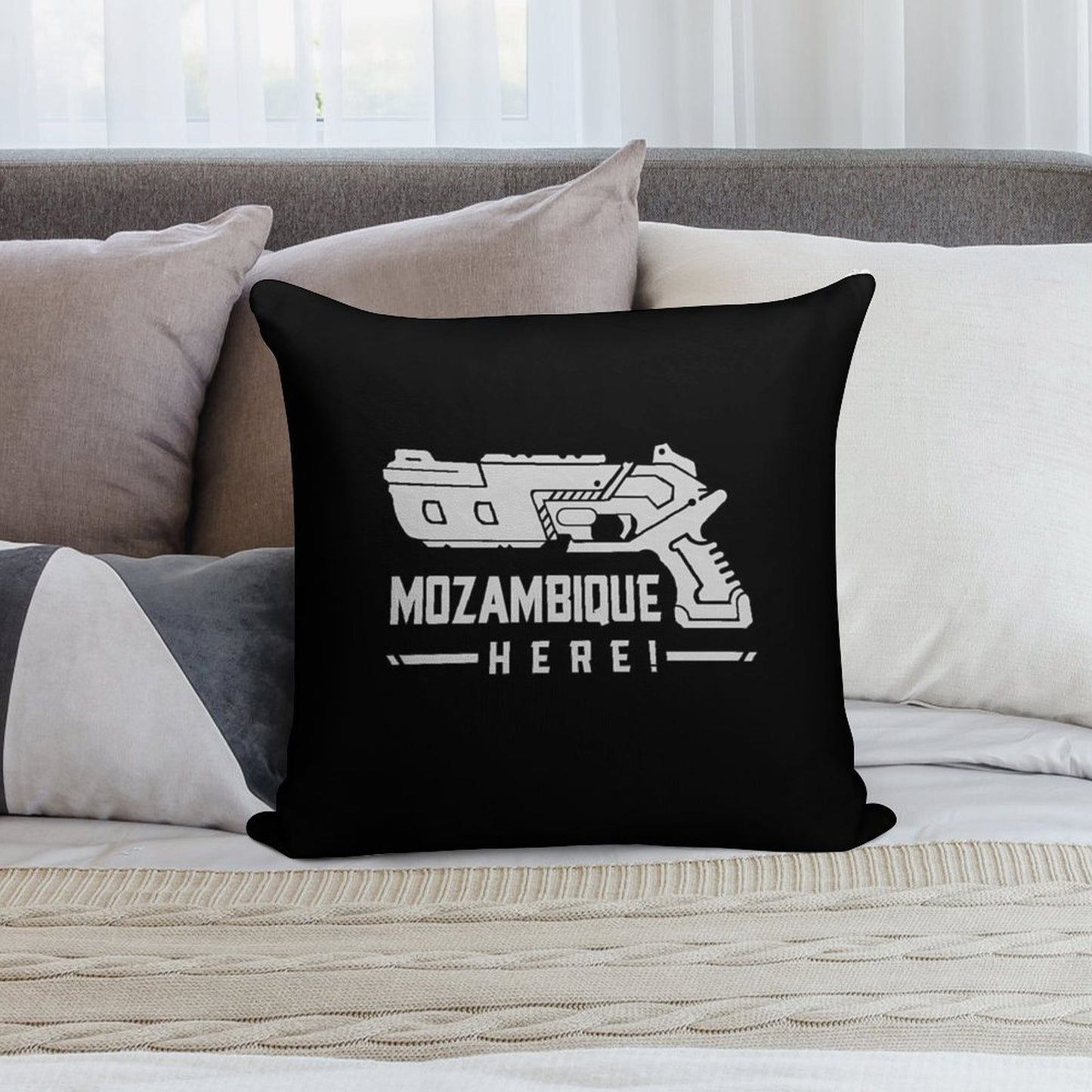 Mozambique Soft Skin-Friendly Throw Pillow