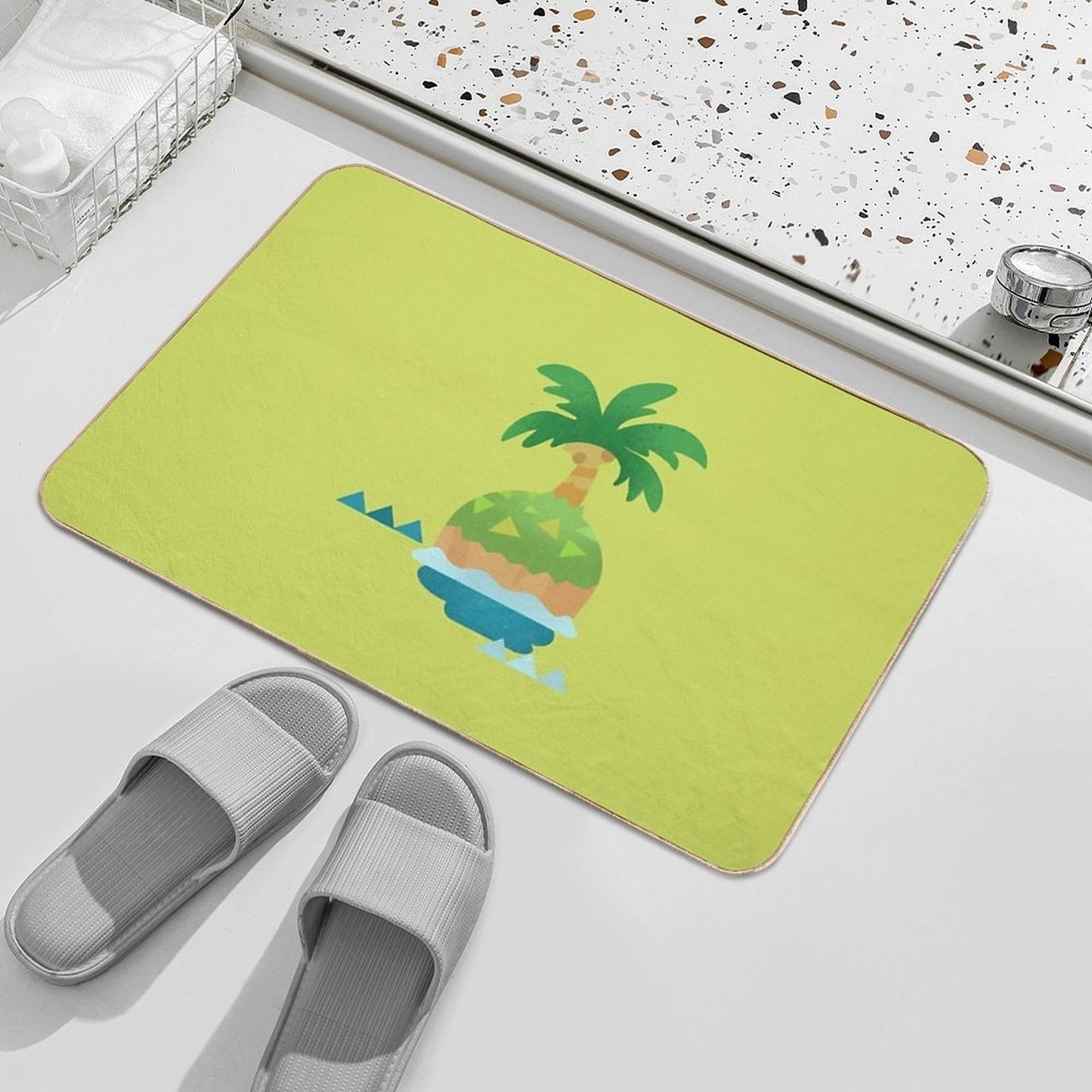Island Loading Screen  Toxin-Free Bath Mat