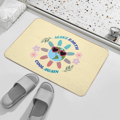 Make Earth Cool Again  Slip-Resistant Bath Mat