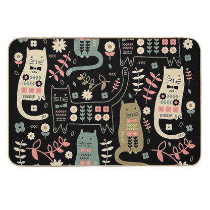 Cat Folk  Stain-Proof Bath Mat