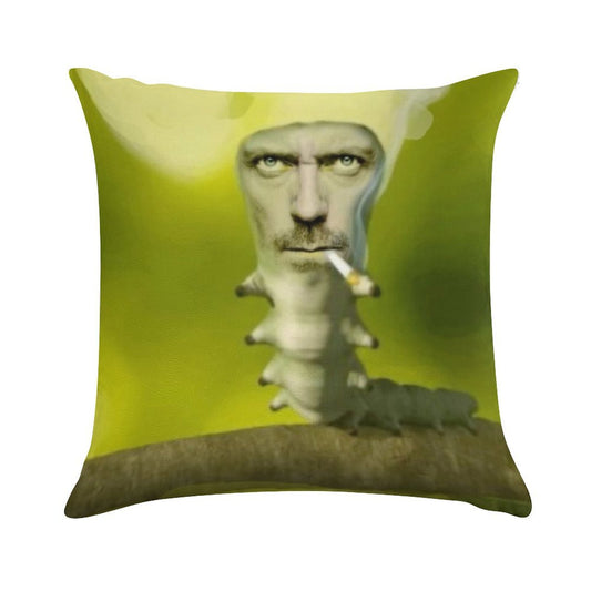 House Caterpillar Meme Soft Ultra-Soft Texture Throw Pillow