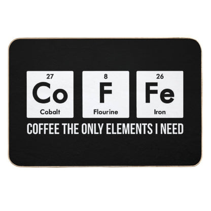 Chemistry Periodic Table Chemistry Coffee Elements Gift  Stain-Proof Bath Mat