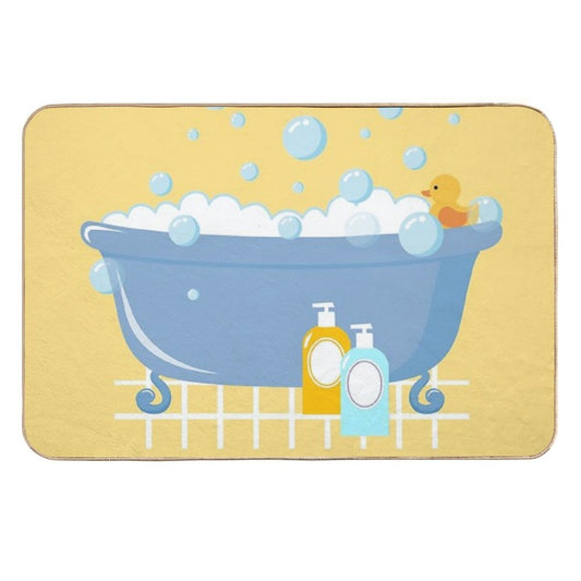 Bubble Bath Tub  Repositionable Bath Mat
