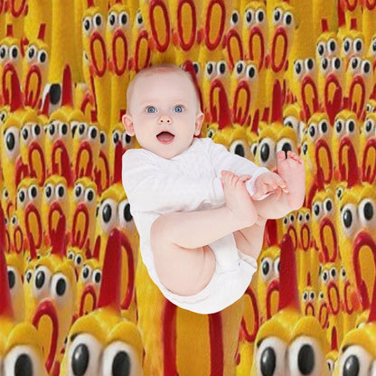Chicken Chorus Lightweight Throw Blanket