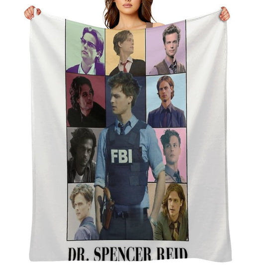 in My SpencerReid Era Velvety-soft Throw Blanket