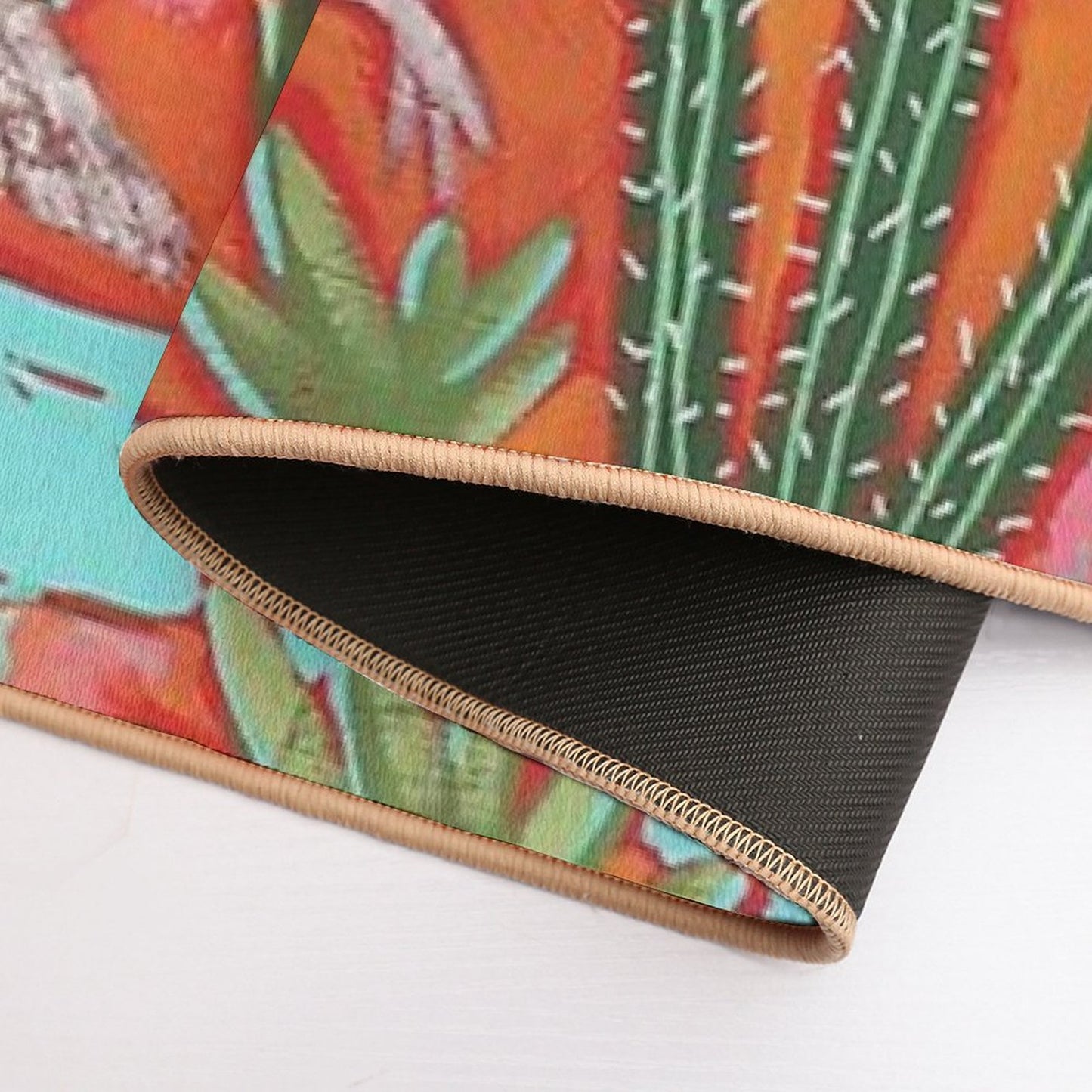 The Roadrunner And Cat Friend  Non-Slip Bath Mat
