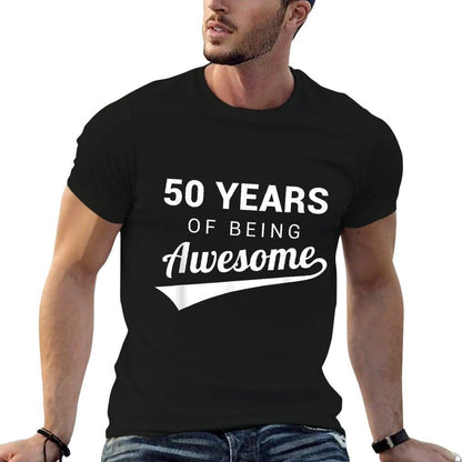 50th Birthday Gift Funny Awesome 50 Year Old Bday Idea  Lightweight T-Shirt