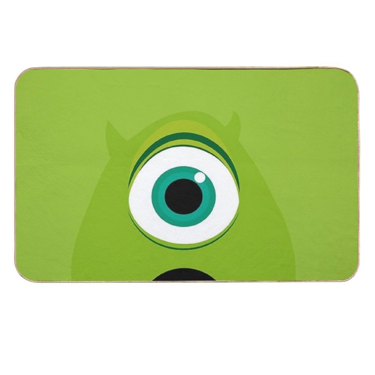 Mike Wazowski Minimalist  Dirt-Trapping Bath Mat