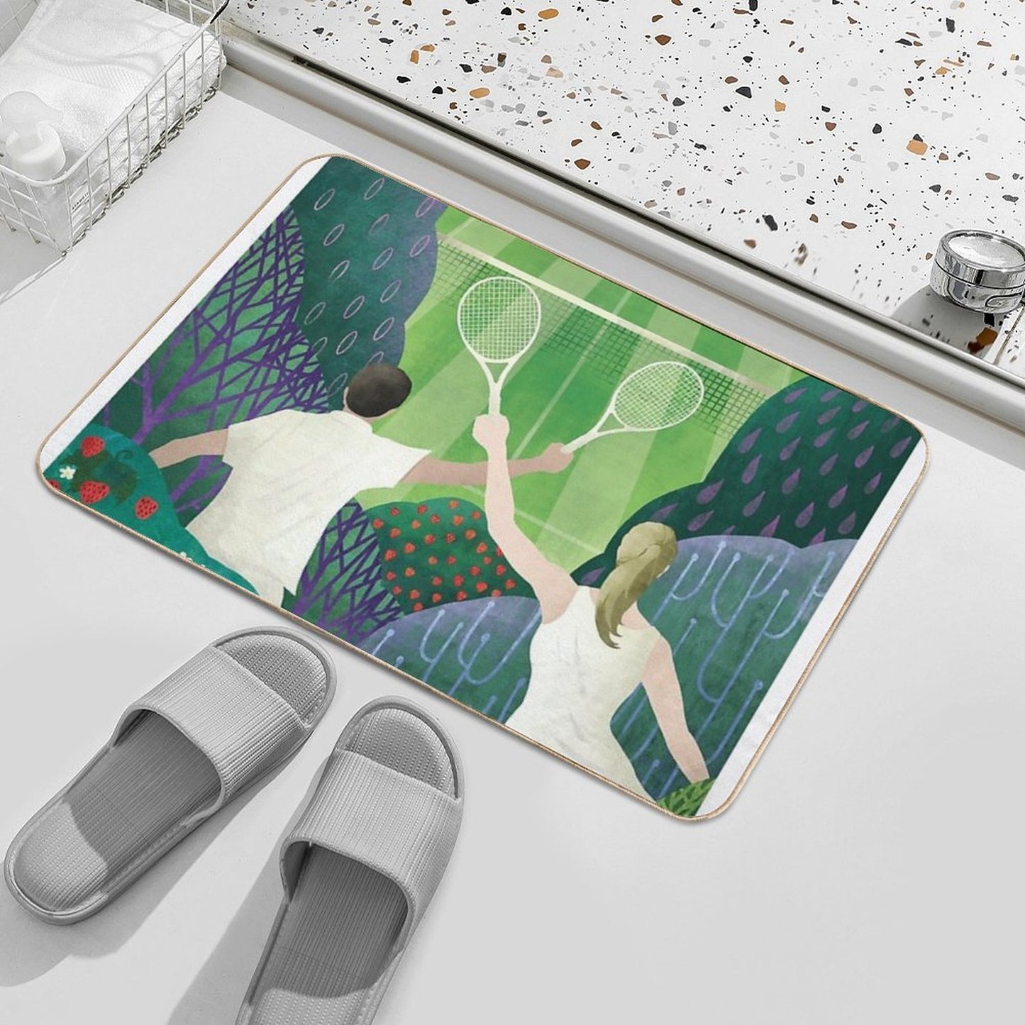 Tennis Durable Bath Mat