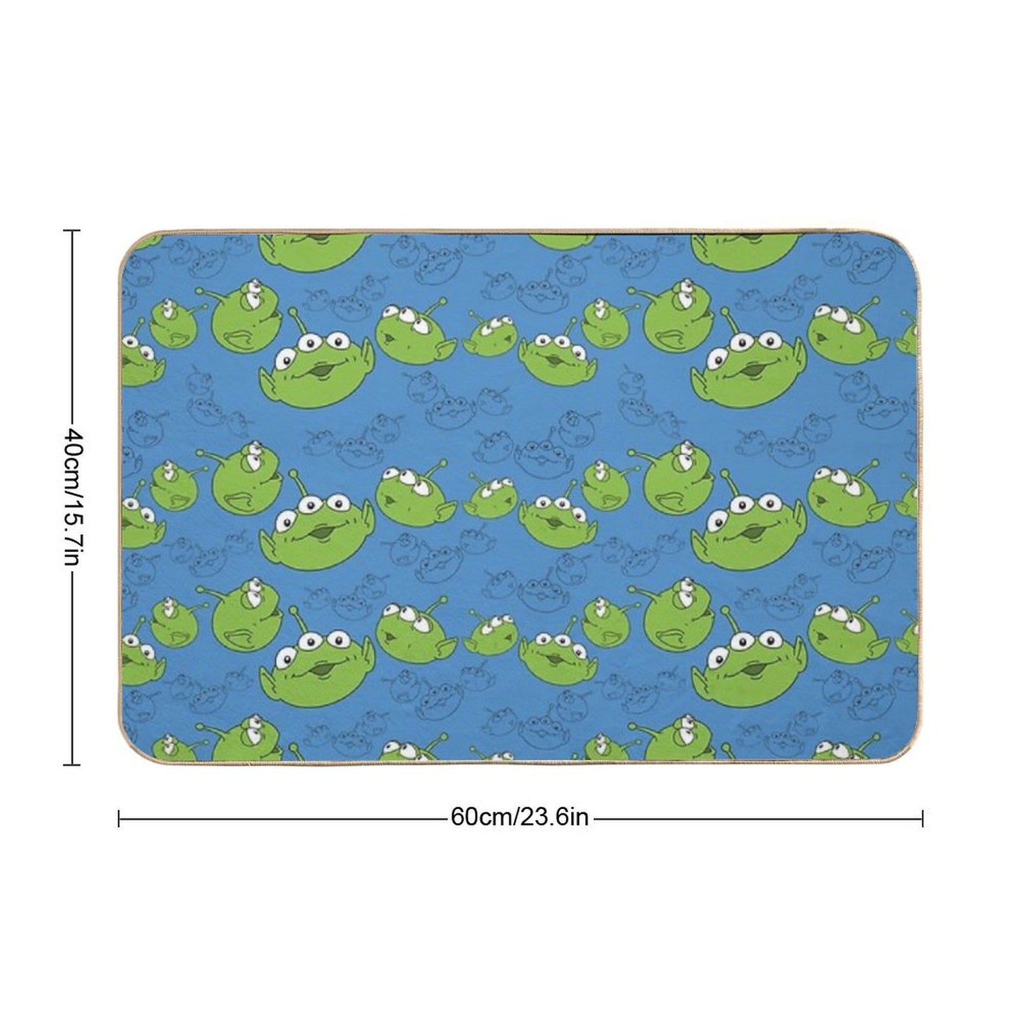 Little Aliens - Pattern  Pet-Safe Bath Mat